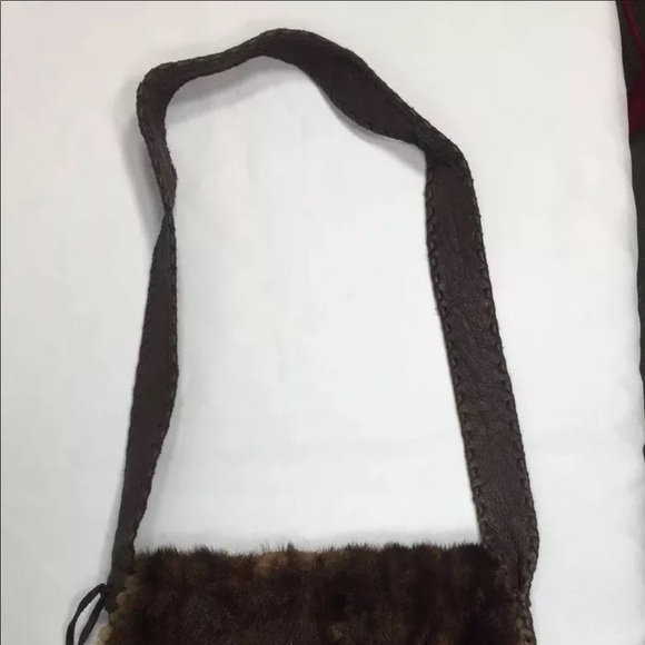 Shelly Litvak Authentic Gorgeous Brown Deerskin REAL FUR Shoulder Bag $1695 RARE - Picture 3 of 15